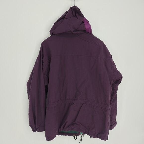 Columbia Vintage 90's Purple Bugaboo Lined Hooded Winter Coat Size M - Picture 8 of 9